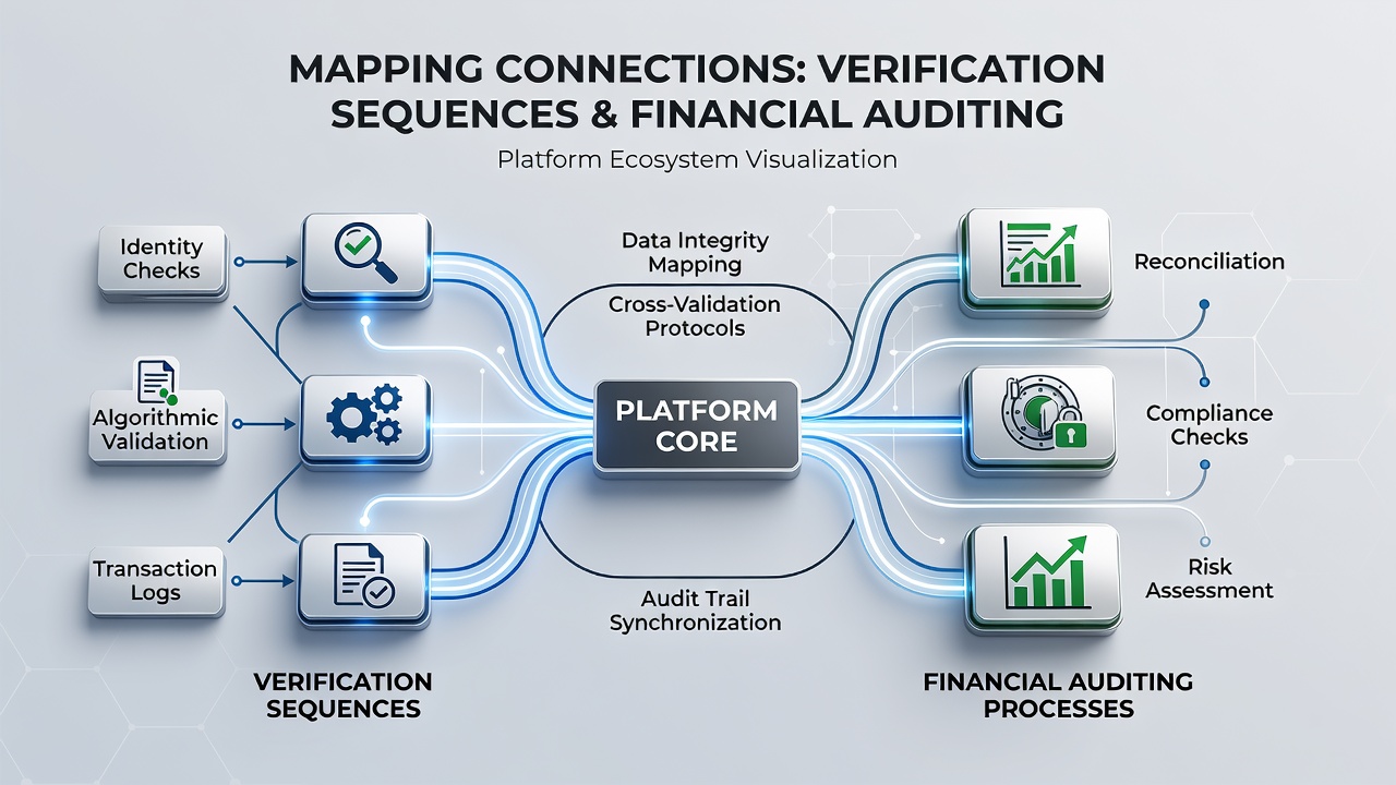 Screenshot of a reconciliation dashboard displaying verification-linked payout records across multiple vendors