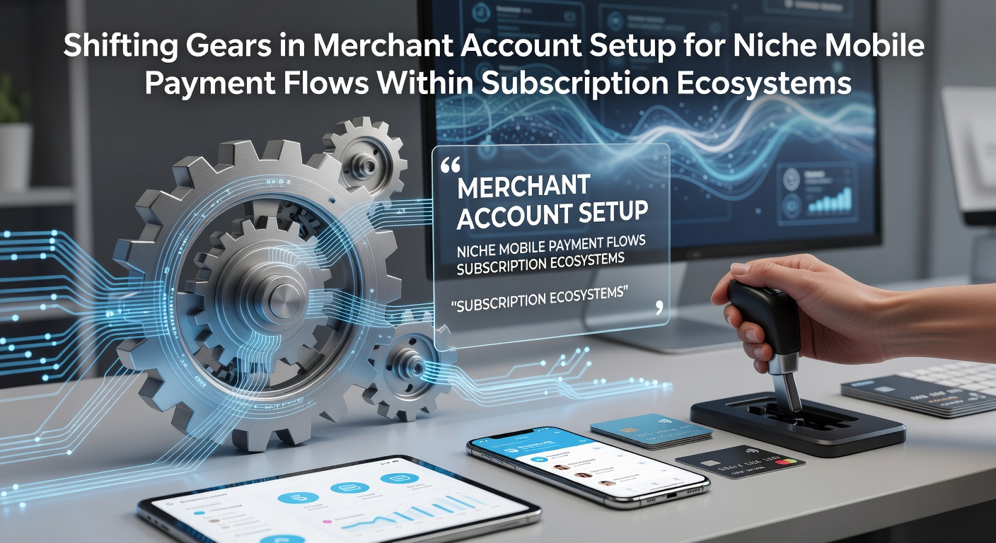 Illustration of merchant account setup processes integrated with mobile subscription payment flows