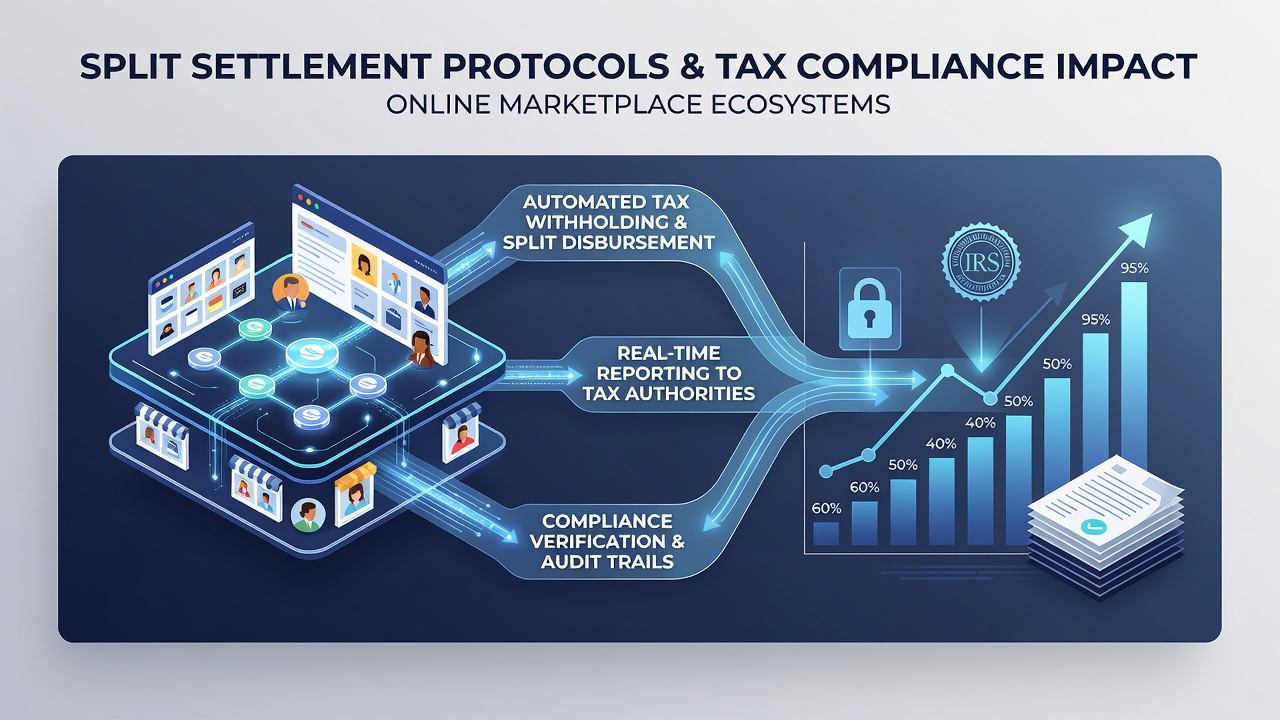 Dashboard view of split payment reconciliation and tax reporting interface